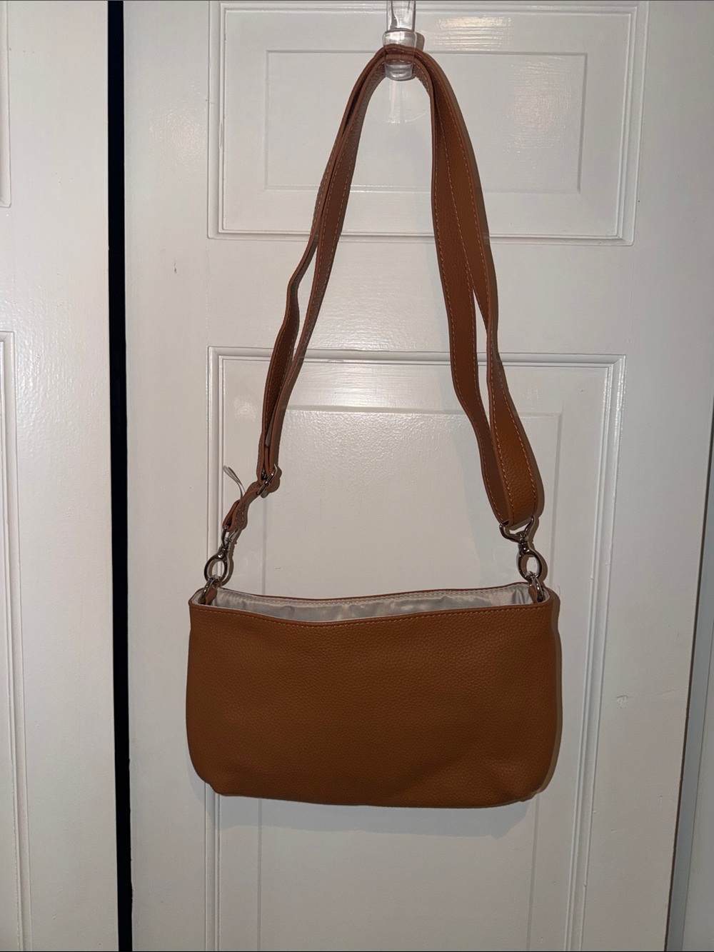 Thirty One Classic Tan Faux Leather Shoulder Bag - Women